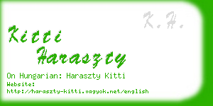 kitti haraszty business card